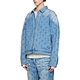men's denim hoodie